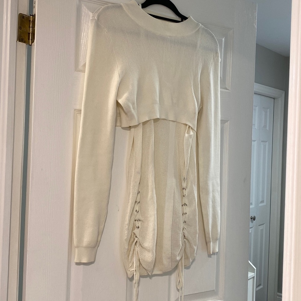 Mock neck Crop Two Piece